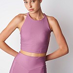 Γυναικείο Αμάνικο Crop Top με Στρογγυλή Λαιμόκοψη SUGARFREE