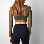 Γυναικείο Crop Top με Διαφάνεια και Ντραπέ Λεπτομέρεια SUGARFREE