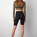Γυναικείο Crop Top με Διαφάνεια και Ντραπέ Λεπτομέρεια SUGARFREE
