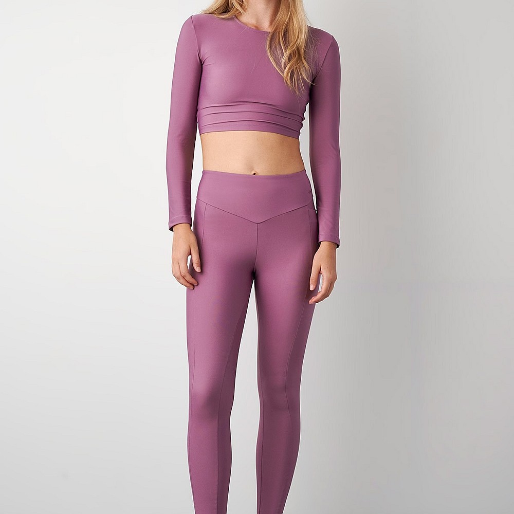 Γυναικείο Εφαρμοστό Μακρυμάνικο Crop Top SUGARFREE