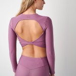 Γυναικείο Εφαρμοστό Μακρυμάνικο Crop Top SUGARFREE Γυναικείο Εφαρμοστό Μακρυμάνικο Crop Top SUGARFREE
