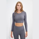Γυναικείο Εφαρμοστό Μακρυμάνικο Crop Top SUGARFREE Γυναικείο Εφαρμοστό Μακρυμάνικο Crop Top SUGARFREE