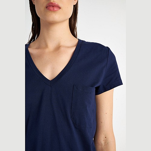 Γυναικείο Κοντομάνικο T-Shirt με Τσέπη SUGARFREE