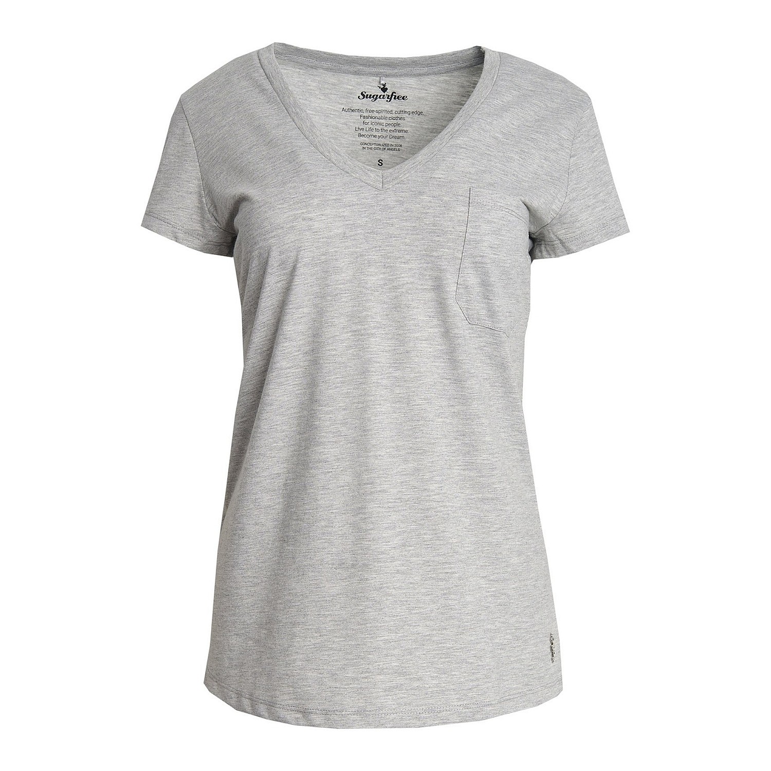 Γυναικείο Κοντομάνικο T-Shirt με Τσέπη SUGARFREE