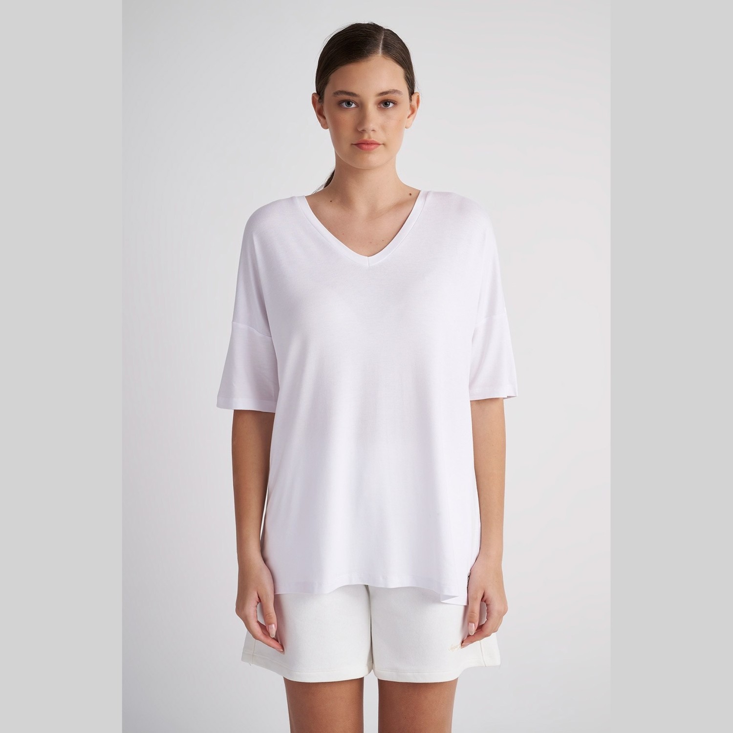 Γυναικεία Μπλούζα Oversized με Λαιμόκοψη V SUGARFREE