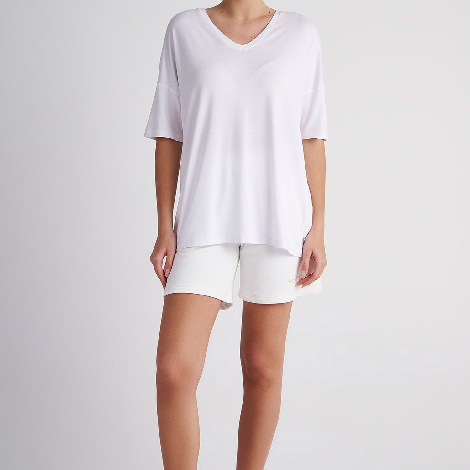 Γυναικεία Μπλούζα Oversized με Λαιμόκοψη V SUGARFREE