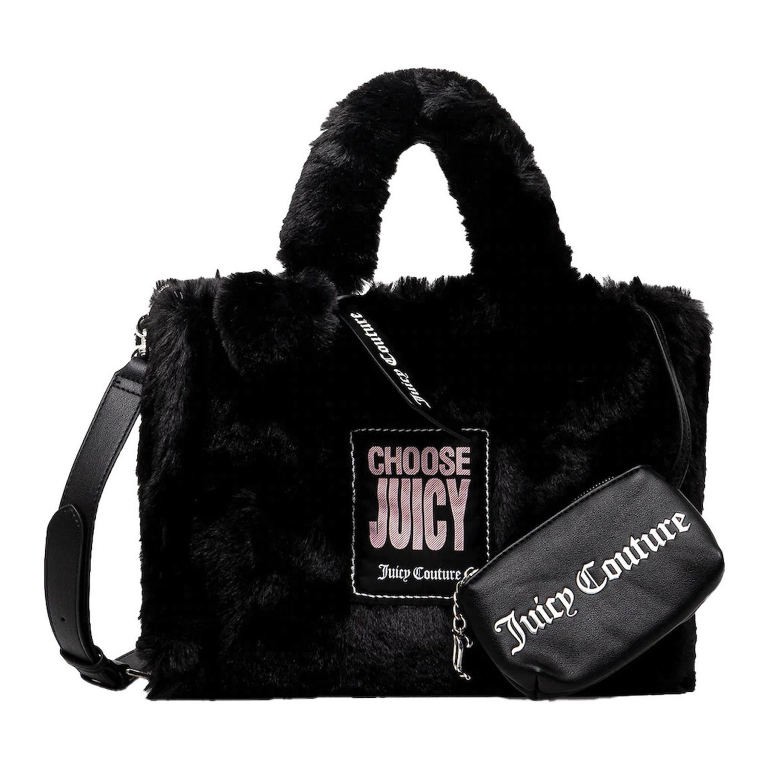 Γυναικεία Τσάντα Χειρός με Γούνινη Υφή JUICY COUTURE
