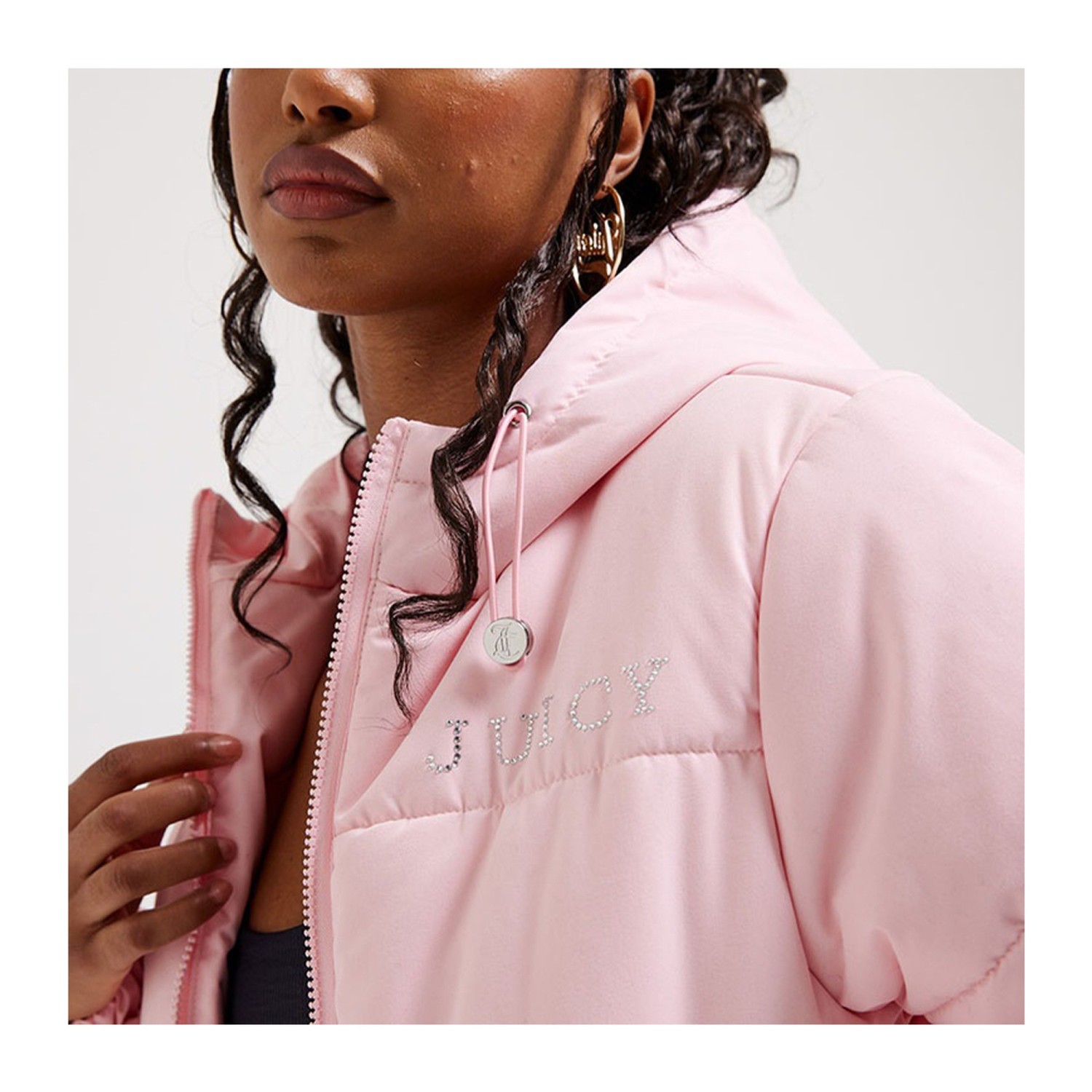 Γυναικείο Καπιτονέ Μπουφάν με Κουκούλα JUICY COUTURE Γυναικείο Καπιτονέ Μπουφάν με Κουκούλα JUICY COUTURE