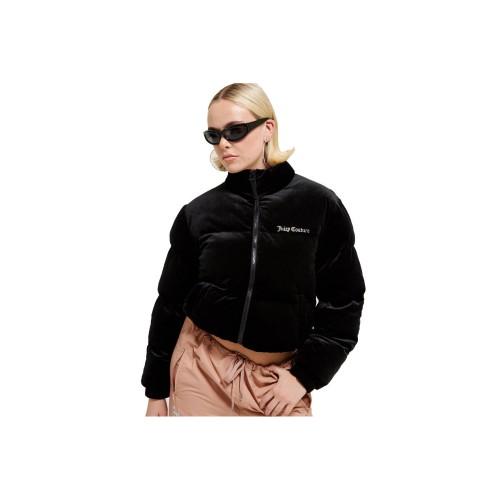 Γυναικείο Cropped Μπουφάν Puffa Βελουτέ JUICY COUTURE