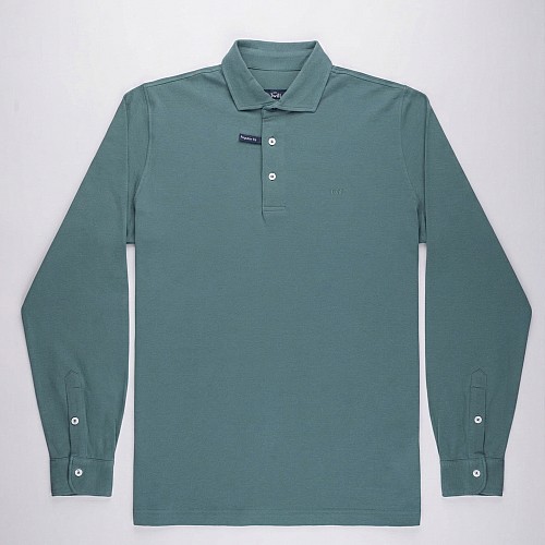 Unisex Πόλο Μπλούζα Μακρυμάνικη 100% Βαμβακερή TWILL