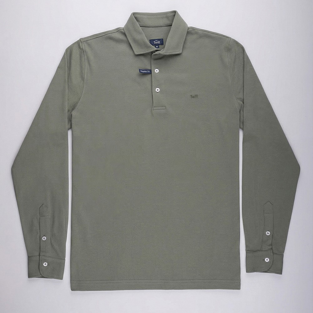 Unisex Πικέ Πόλο Μακρυμάνικο TWILL