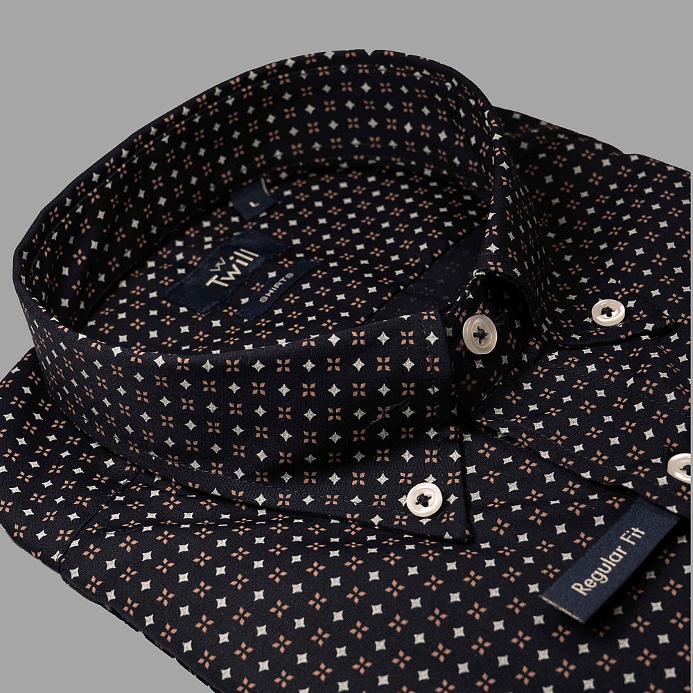 Unisex Sport Πουκάμισο με Print Κοντομάνικο TWILL