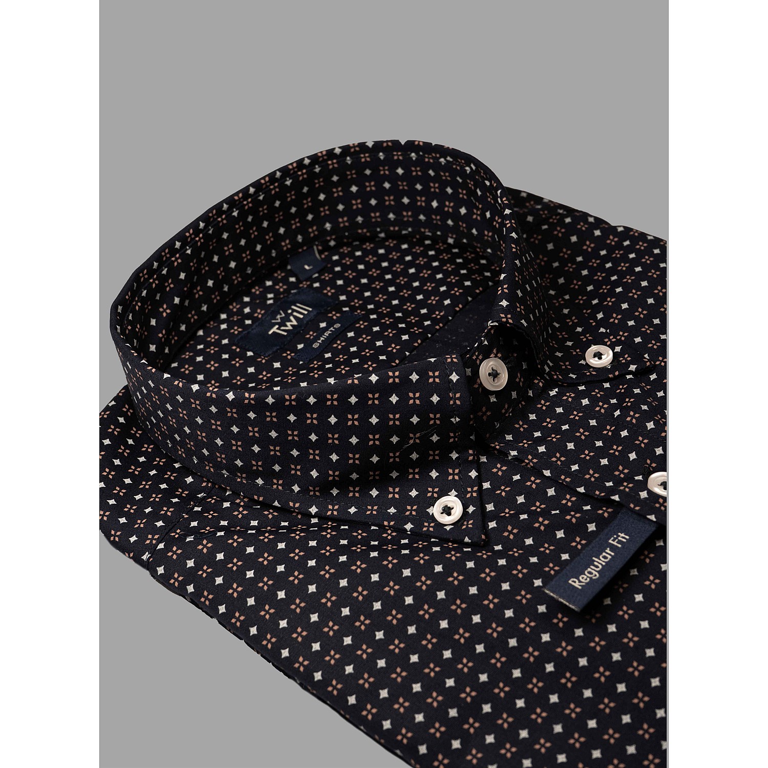Unisex Sport Πουκάμισο με Print Κοντομάνικο TWILL