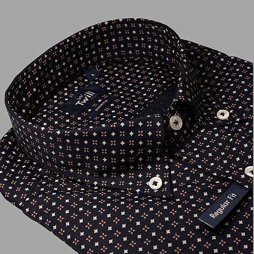 Unisex Sport Πουκάμισο με Print Κοντομάνικο TWILL
