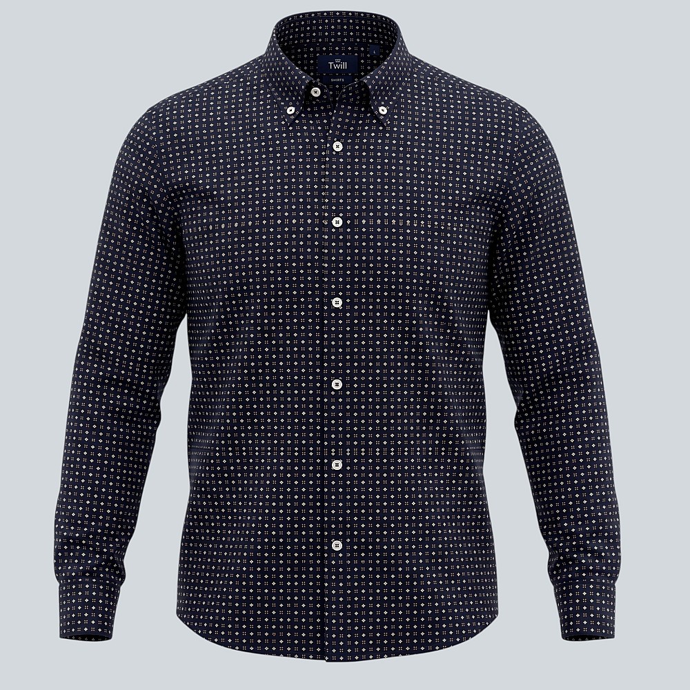 Unisex Sport Πουκάμισο με Print Κοντομάνικο TWILL
