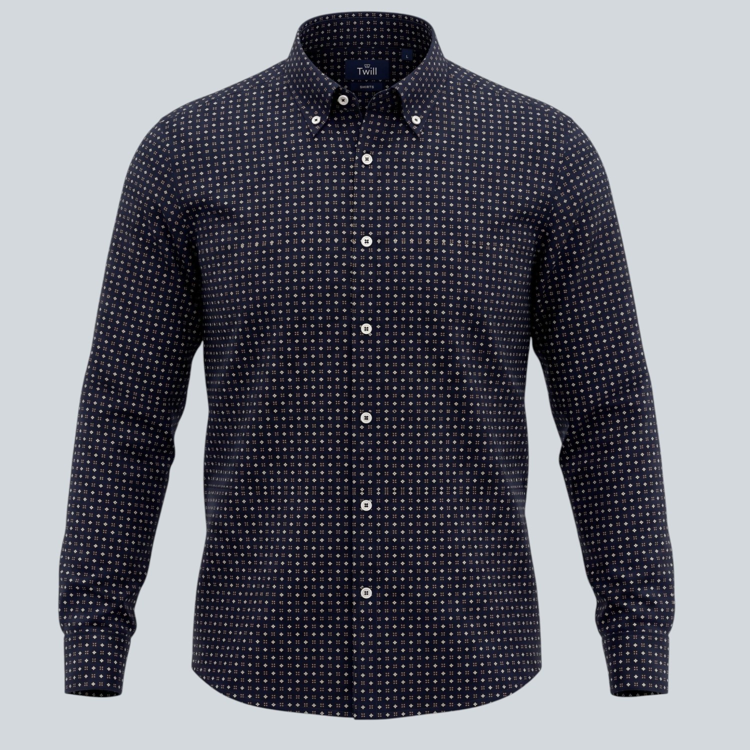 Unisex Sport Πουκάμισο με Print Κοντομάνικο TWILL
