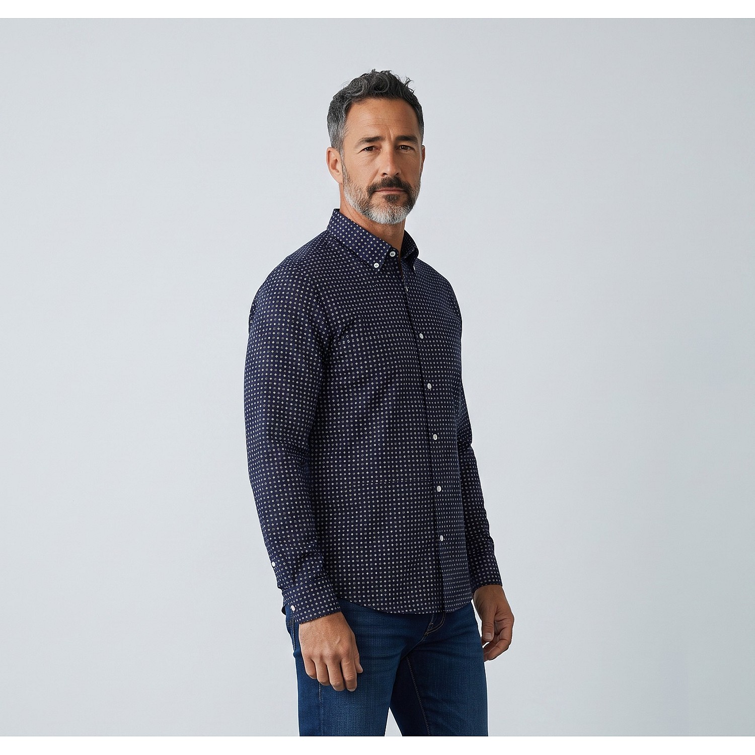 Unisex Sport Πουκάμισο με Print Κοντομάνικο TWILL