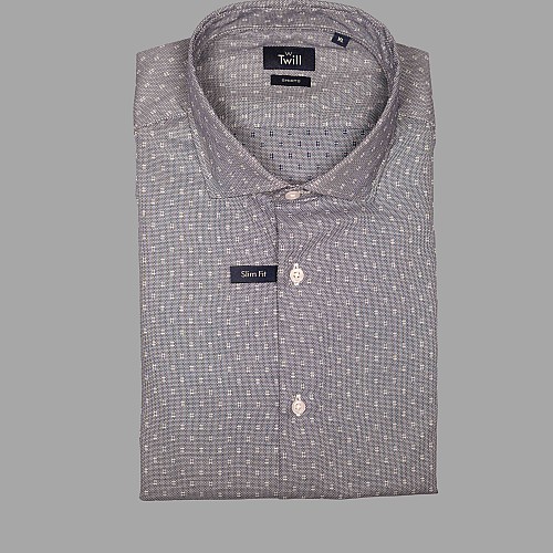 Unisex Πουκάμισο Μακρυμάνικο με Print Slim Fit TWILL
