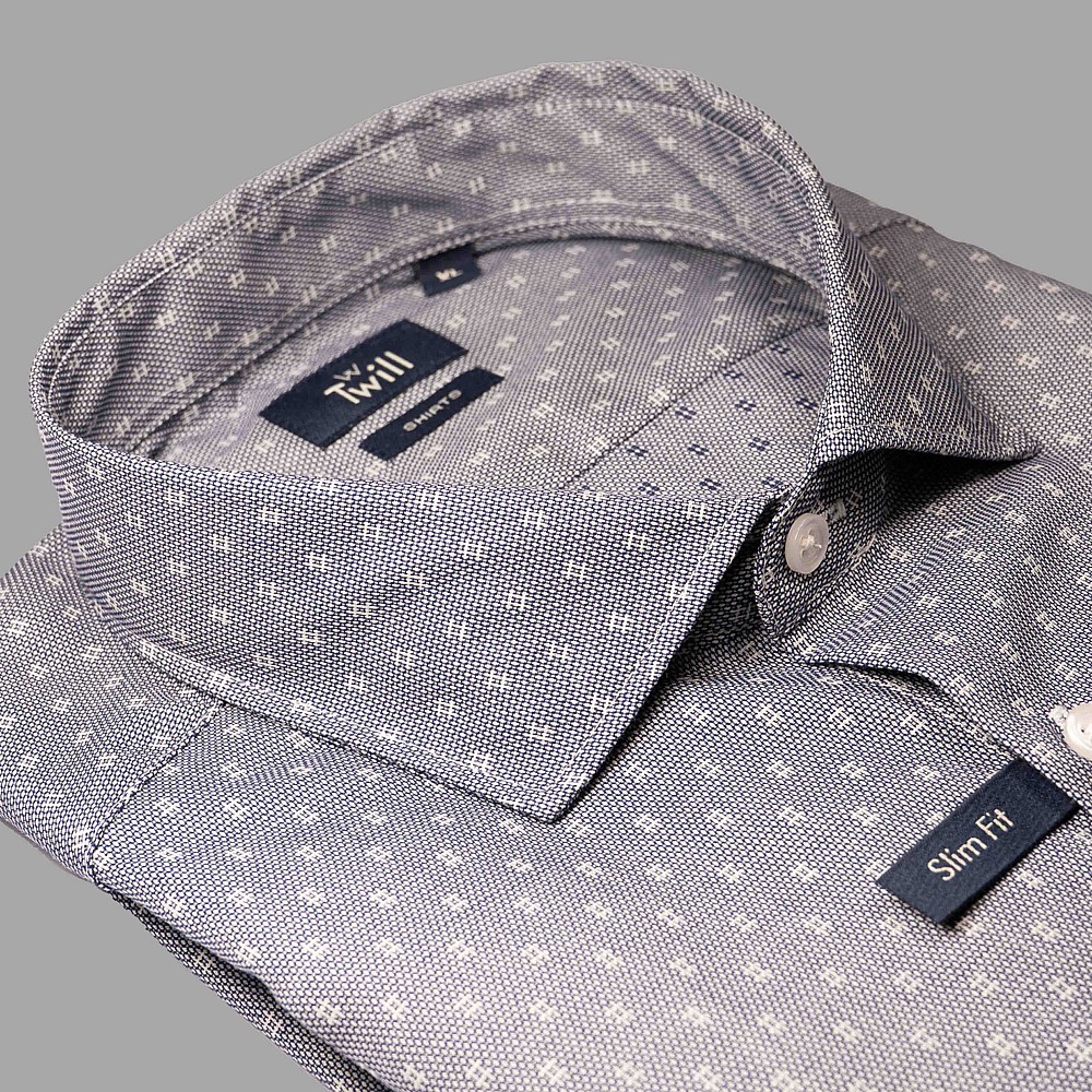 Unisex Πουκάμισο Μακρυμάνικο με Print Slim Fit TWILL