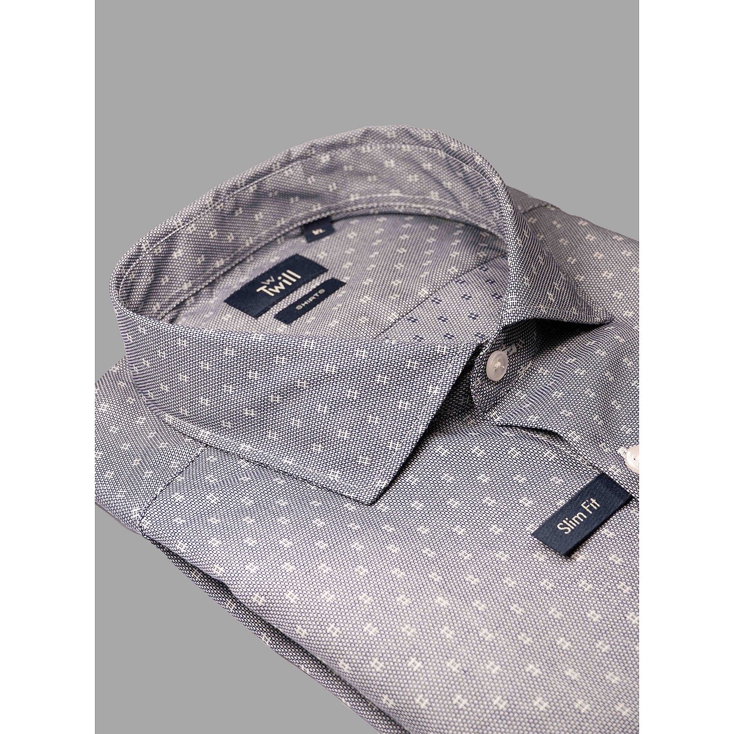 Unisex Πουκάμισο Μακρυμάνικο με Print Slim Fit TWILL