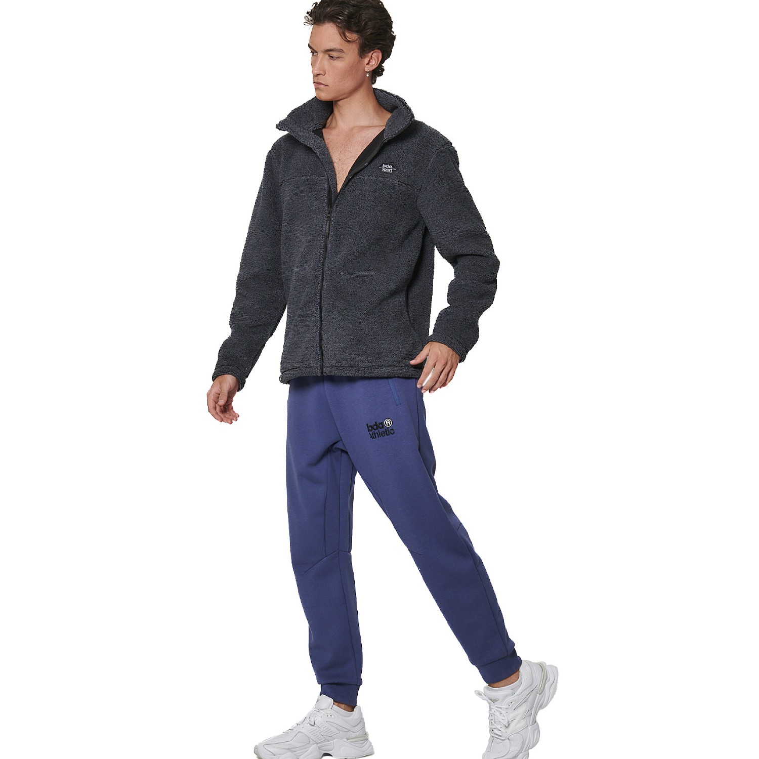Unisex Ζακέτα Fleece Sherpa με Φερμουάρ BODY ACTION