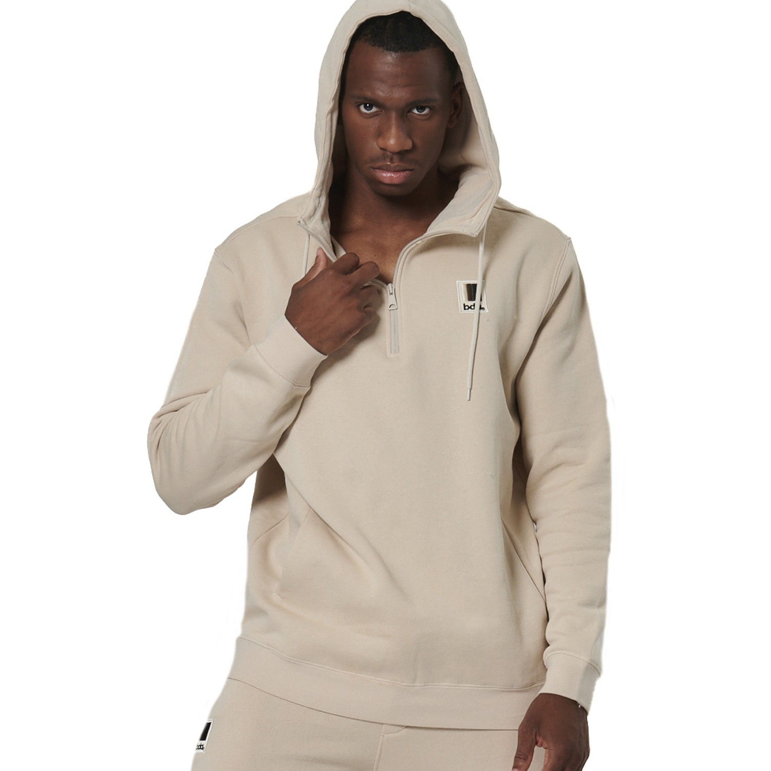 MEN'S HALF-ZIP HOODED SWEATSHIRT