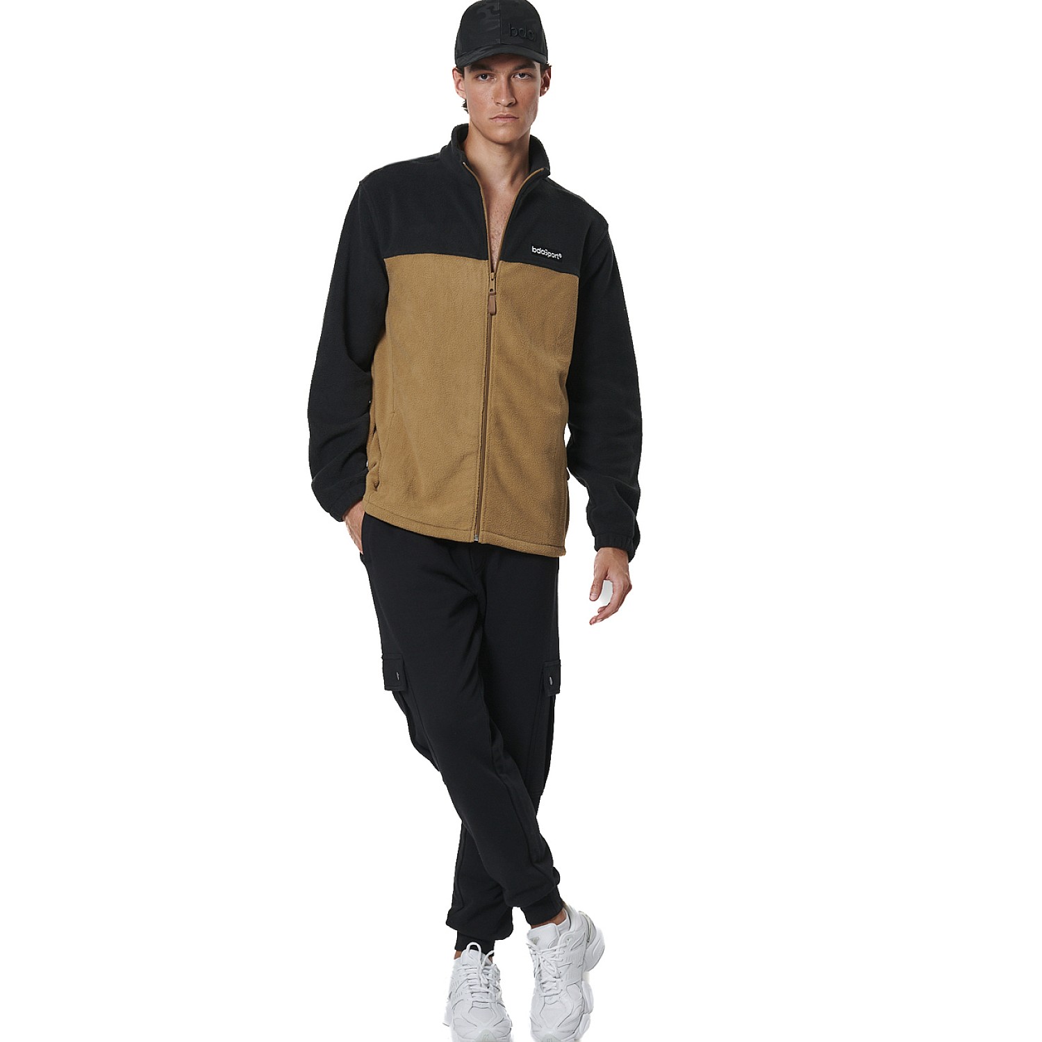 Unisex Ζακέτα Fleece με Φερμουάρ και Τσέπες BODY ACTION