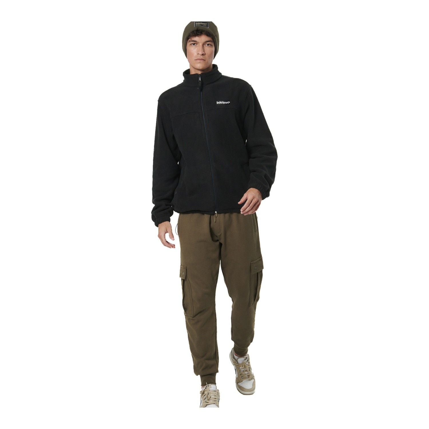Unisex Ζακέτα Fleece με Φερμουάρ και Τσέπες BODY ACTION Unisex Ζακέτα Fleece με Φερμουάρ και Τσέπες BODY ACTION