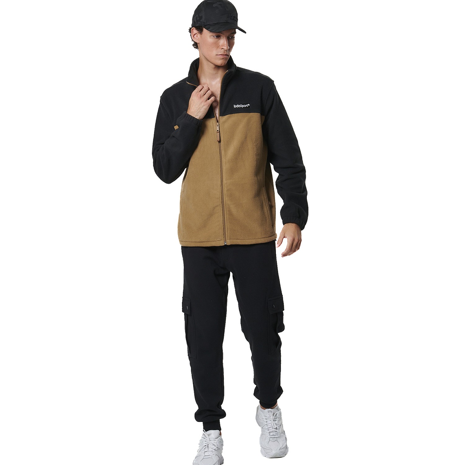 Unisex Ζακέτα Fleece με Φερμουάρ και Τσέπες BODY ACTION