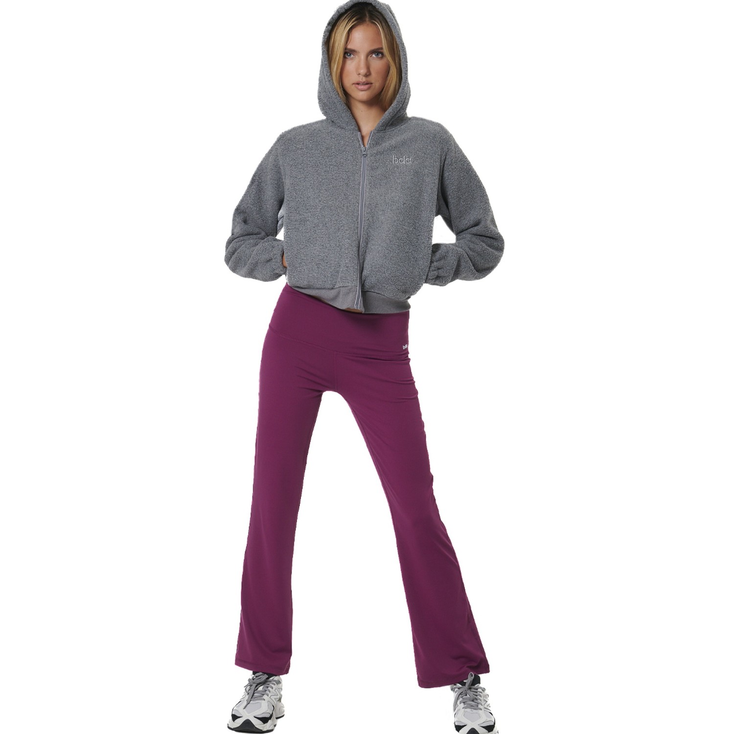 WOMEN'S FULL-ZIP SHERPA FLEECE HOODIE