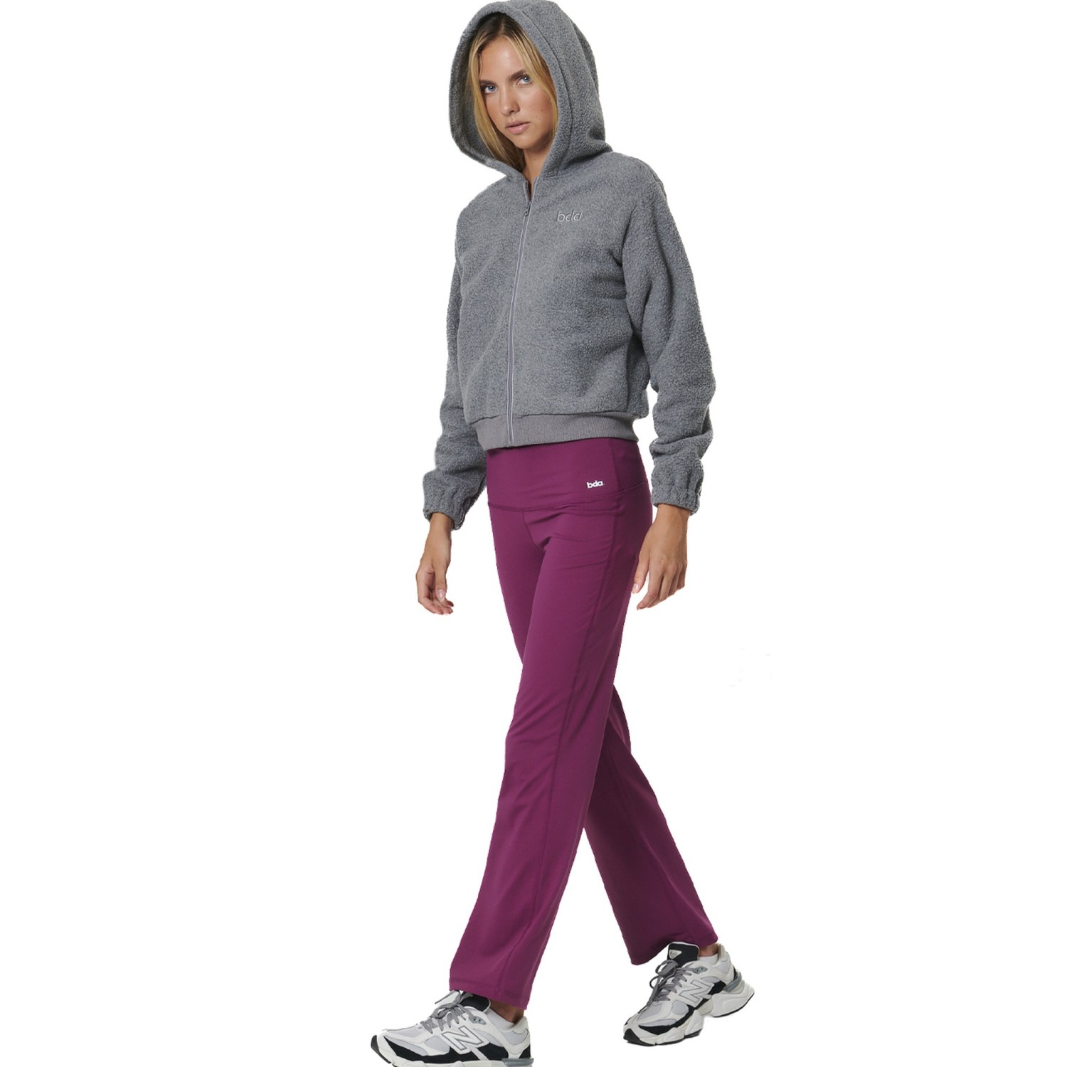 WOMEN'S FULL-ZIP SHERPA FLEECE HOODIE