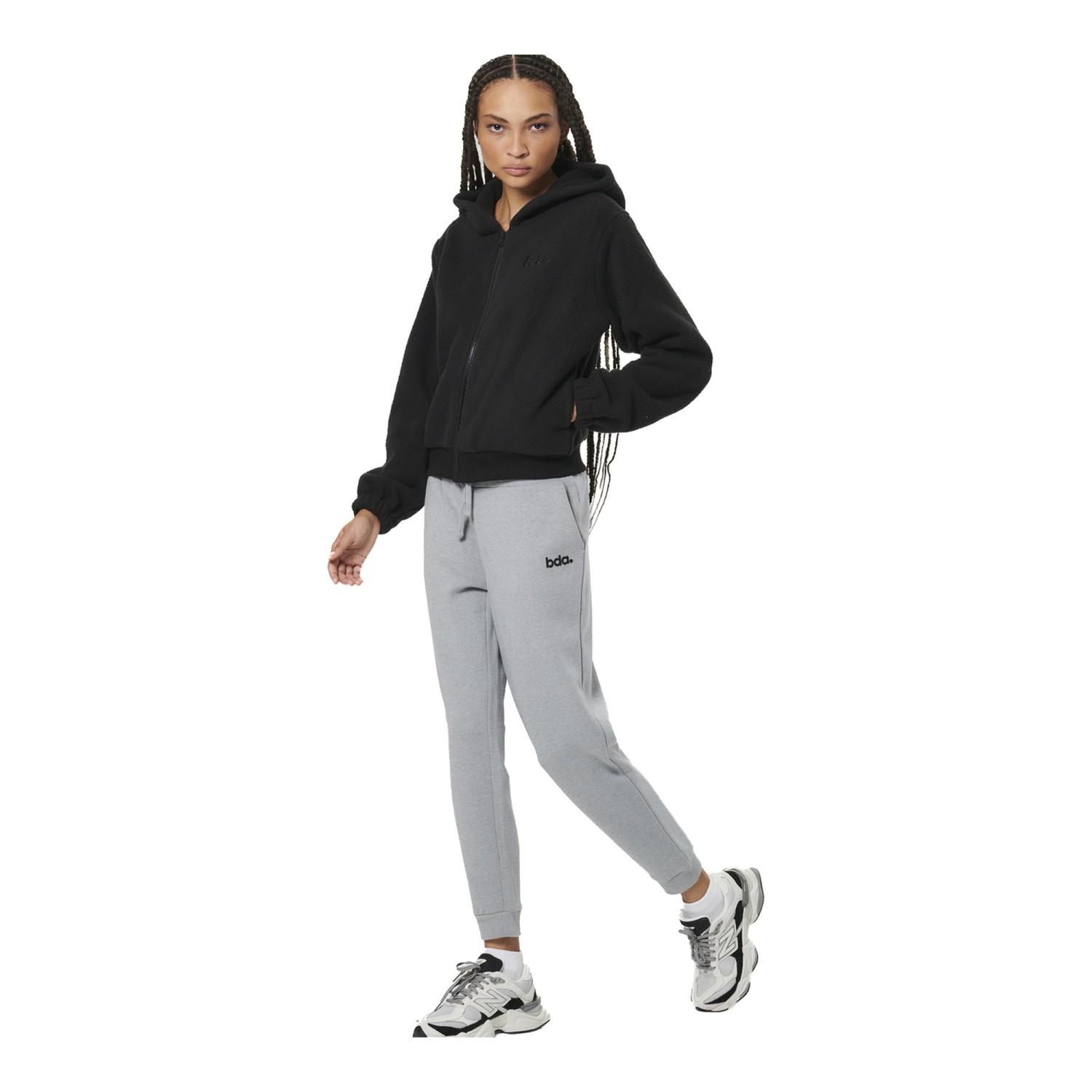 WOMEN'S FULL-ZIP SHERPA FLEECE HOODIE