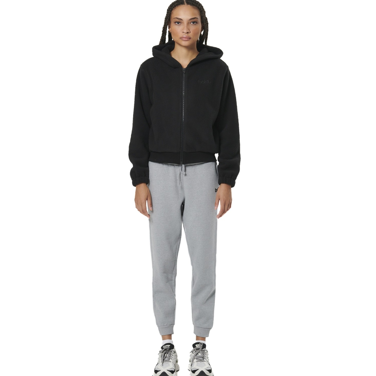 WOMEN'S FULL-ZIP SHERPA FLEECE HOODIE