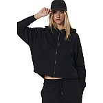 Unisex Boxy Ζακέτα Φούτερ με Κουκούλα BODY ACTION