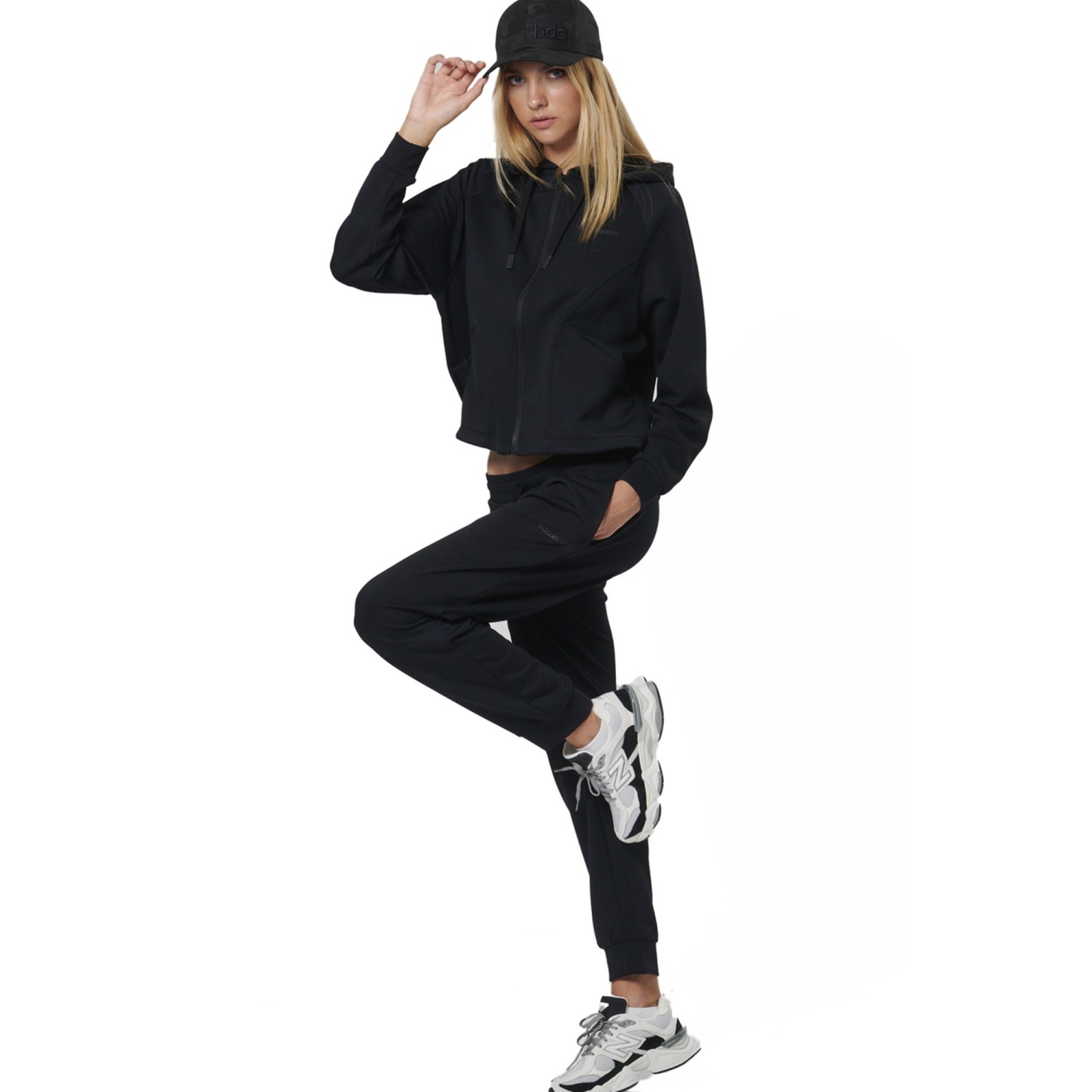 Unisex Boxy Ζακέτα Φούτερ με Κουκούλα BODY ACTION