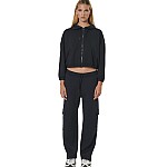 Unisex Cropped Ζακέτα Φούτερ με Κουκούλα BODY ACTION