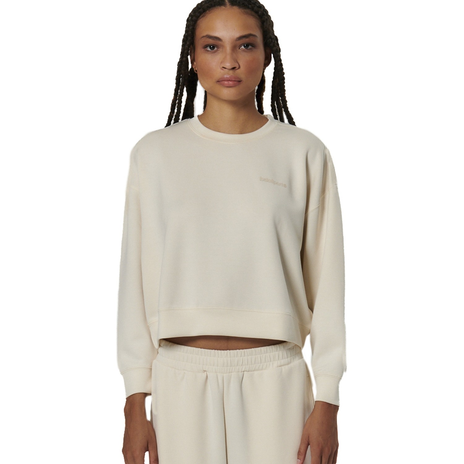 WOMEN'S MODAL CROP SWEATSHIRT