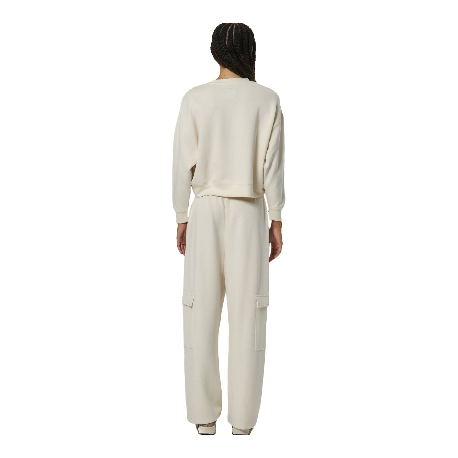 WOMEN'S MODAL CROP SWEATSHIRT