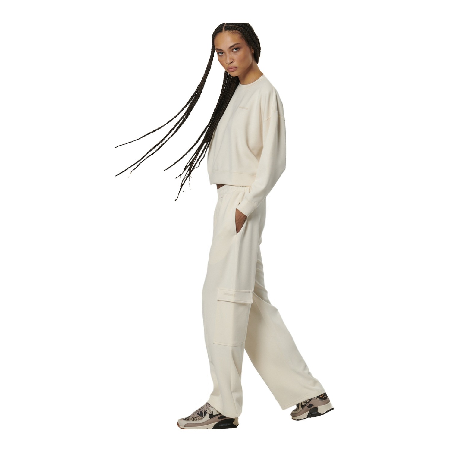 WOMEN'S MODAL CROP SWEATSHIRT
