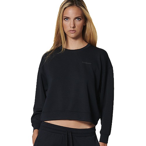 WOMEN'S MODAL CROP SWEATSHIRT