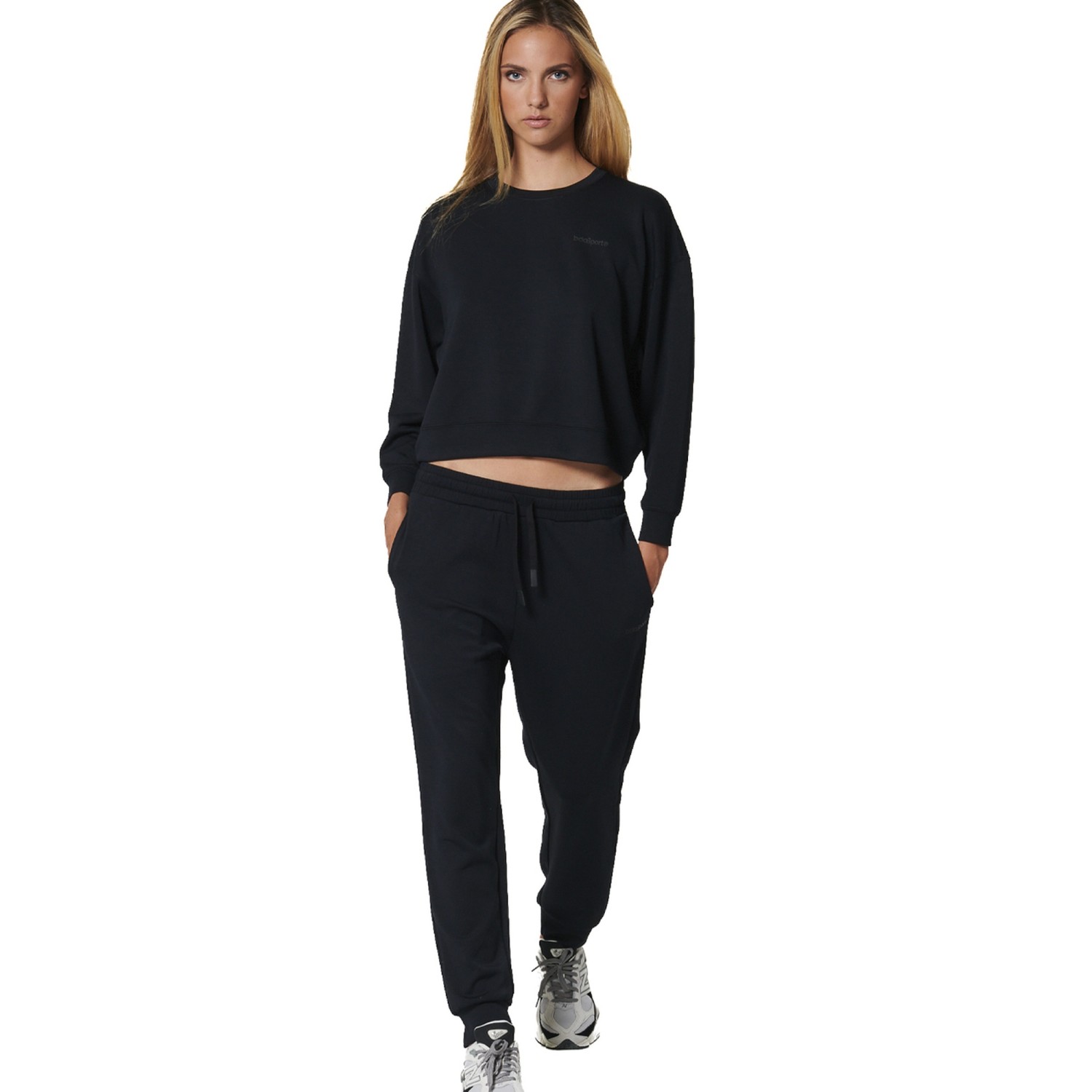 WOMEN'S MODAL CROP SWEATSHIRT