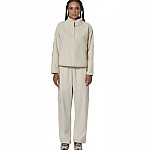 WOMEN'S OVERSIZE BOUCLE-FLEECE HALF-ZIP
