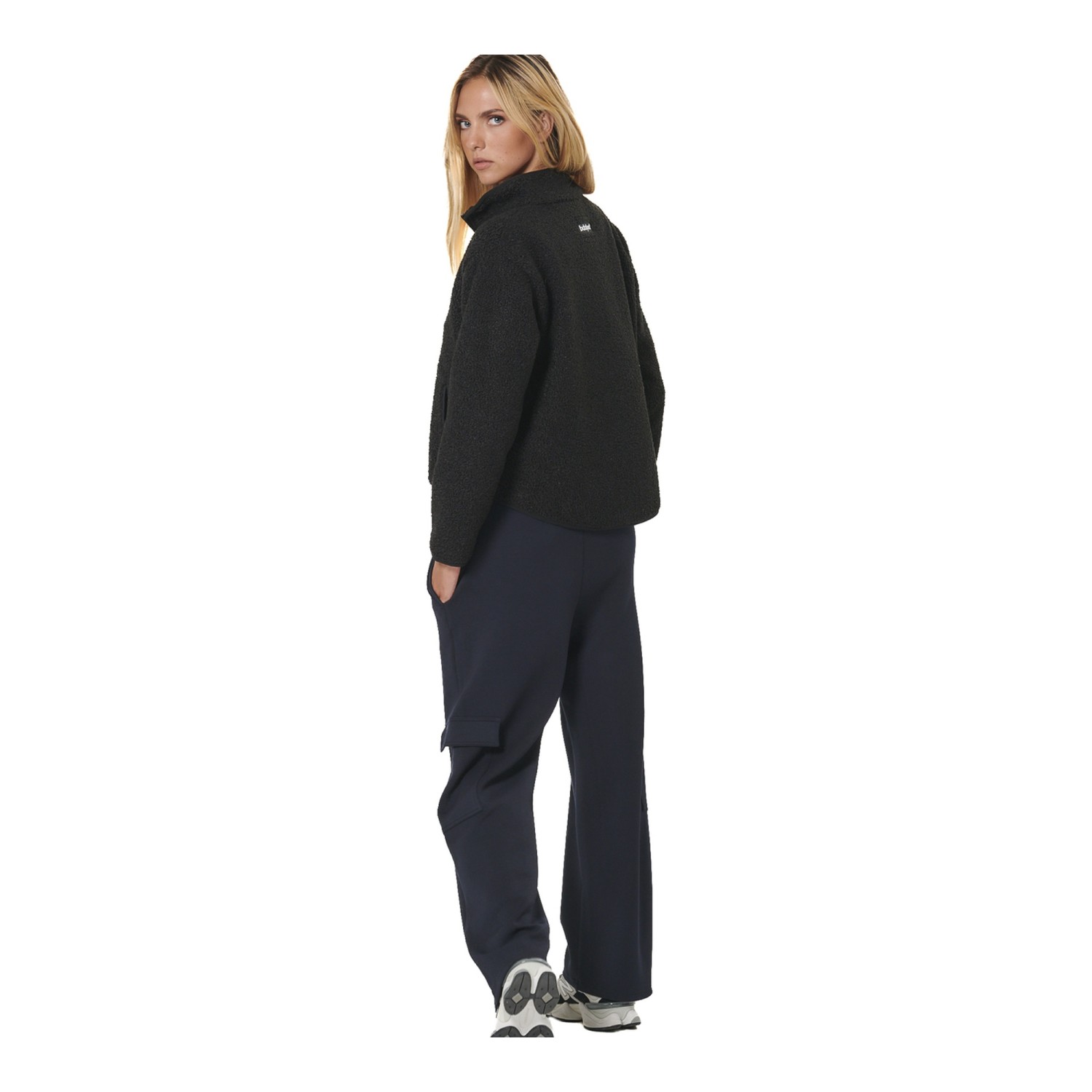 WOMEN'S OVERSIZE BOUCLE-FLEECE HALF-ZIP