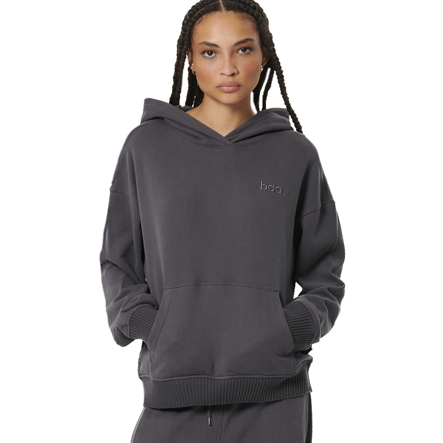 WOMEN'S RELAXED COTTON TERRY HOODIE