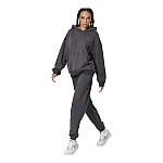 WOMEN'S RELAXED COTTON TERRY HOODIE