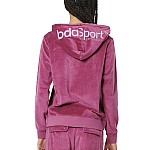 Unisex Ζακέτα Φούτερ με Κουκούλα σε Βελουτέ Υφή BODY ACTION