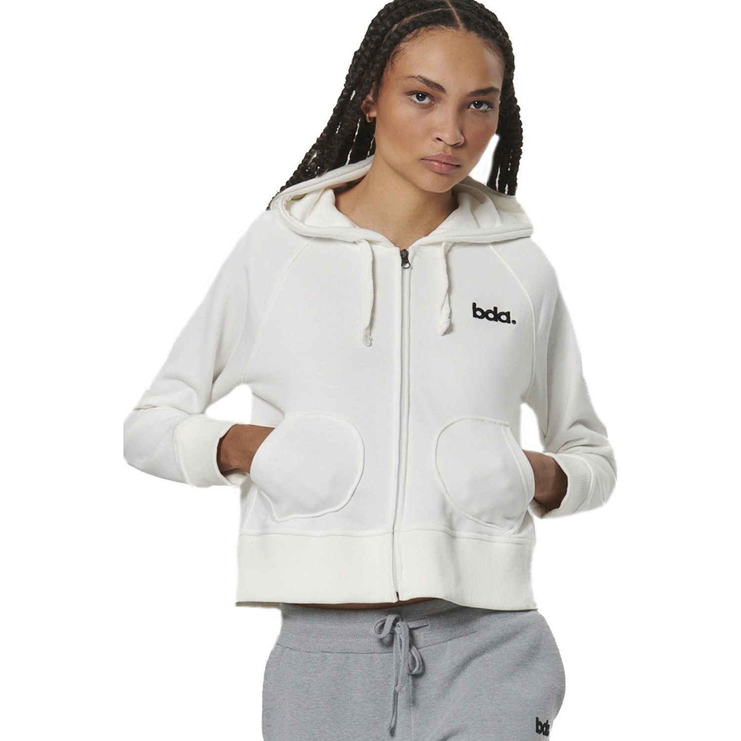WOMEN'S ZIP THROUGH HOODIE