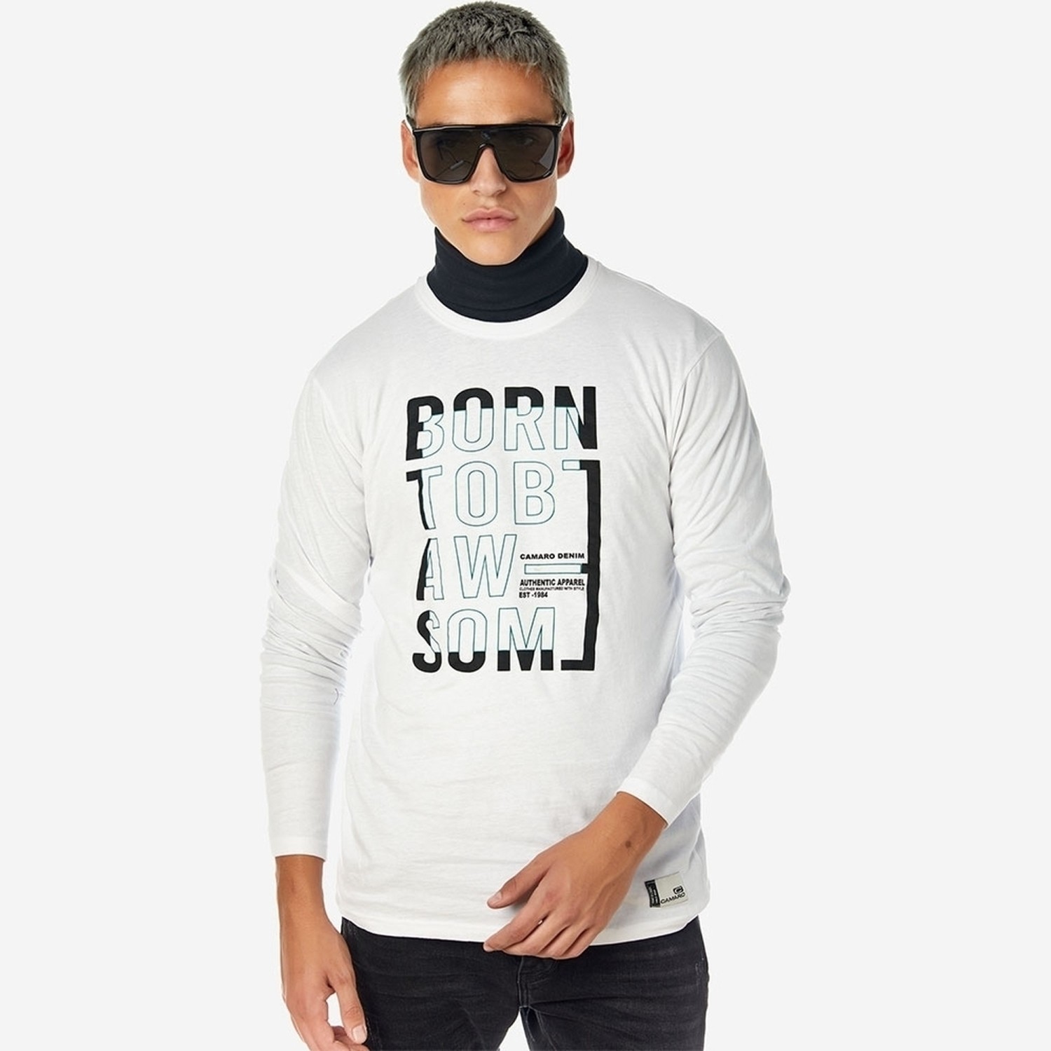 Unisex Μακρυμάνικο T-shirt με Τύπωμα CAMARO