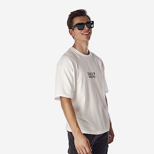 Unisex Oversized T-shirt με Κέντημα Λογότυπου BROKERS