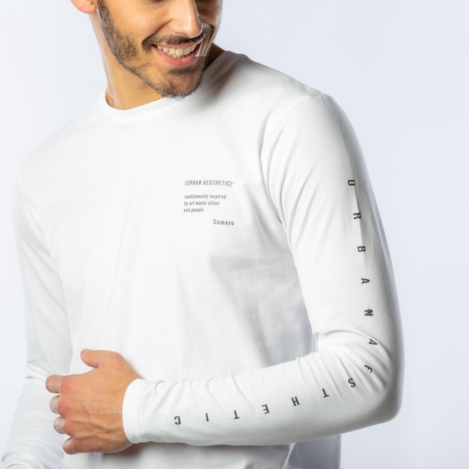Unisex Μακρυμάνικη Βαμβακερή Μπλούζα με Τύπωμα CAMARO
